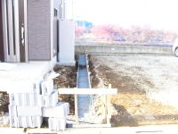 愛川の境界のブロック・フェンス工事