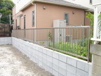 ブロック・フェンスの補修工事の完了
